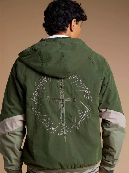 Boxlunch Other - NWT BoxLunch Lord of the Rings Narsil Tonal Windbreaker Jacket LOTR Exclusive 4x
